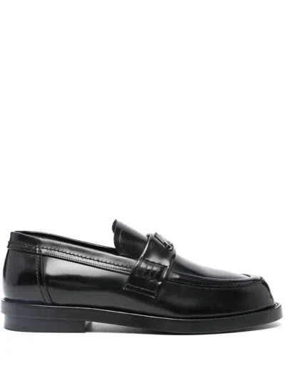 Alexander Mcqueen Men Seal Leather Loafers