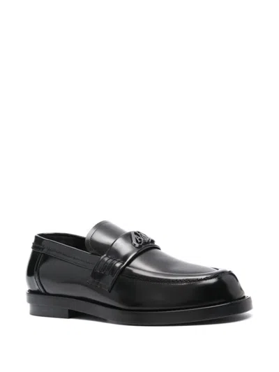 Alexander Mcqueen Men Seal Leather Loafers