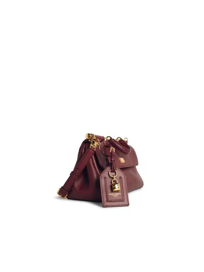 Dolce & Gabbana Bordeaux Handbag With Key And Padlock Detail And Adjustable And Removable Shoulder Strap In Burgundy