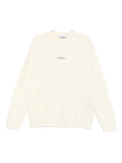 Stone Island Pure Cotton Clothing Sweaters In Neutral