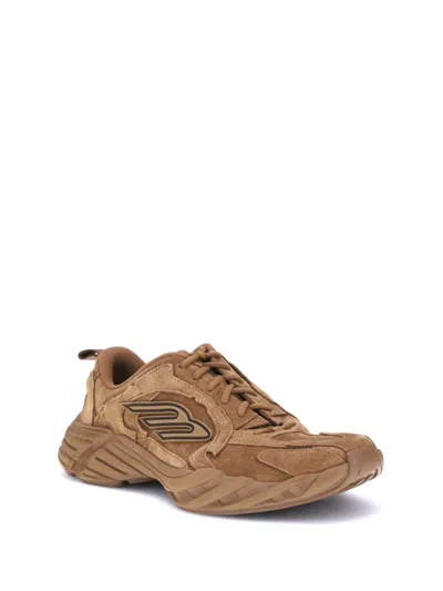 Balenciaga Men Monday Sneakers In Brown