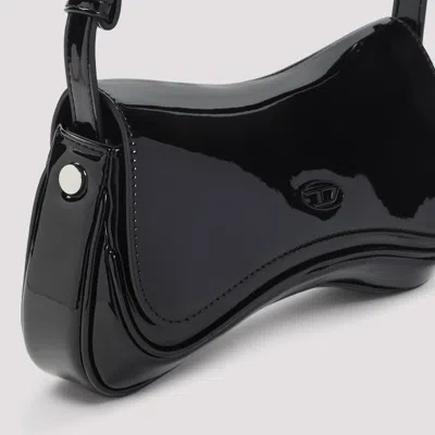 Diesel Adjustable Asymmetric Glossy Shoulder Bag