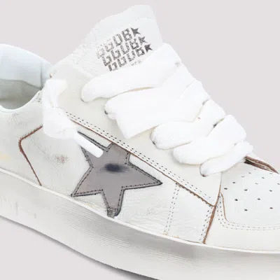 Golden Goose Vintage-inspired Distressed Sneakers With Prominent Star Detail