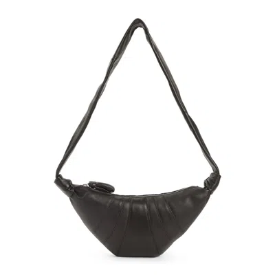 Lemaire Brown Small Croissant Bag In Black