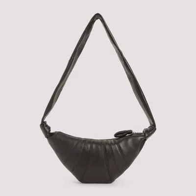 Lemaire Brown Small Croissant Bag In Black