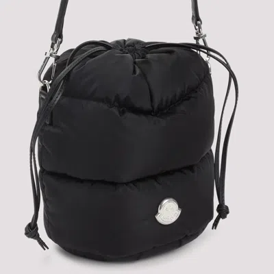 Moncler Caradoc Quilted Bucket Bag With Top Handle In Black
