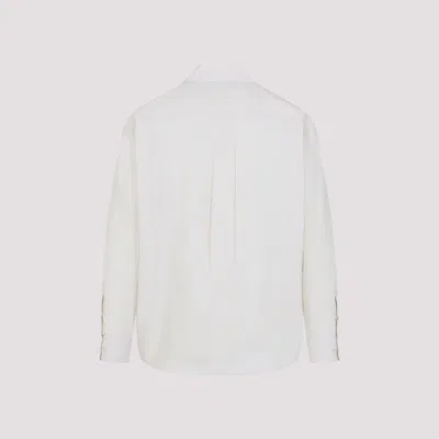 Lemaire Regular Shirt With Long Sleeves And Pointed Collar In White