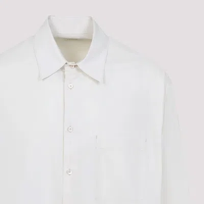 Lemaire Regular Shirt With Long Sleeves And Pointed Collar In White