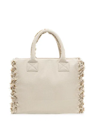 Pinko Beach Shopper In Recycled Canvas