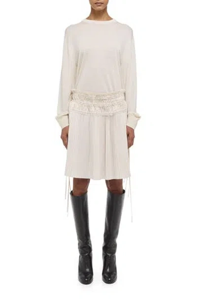 Helmut Lang Pleated Drawstring Waist Skirt