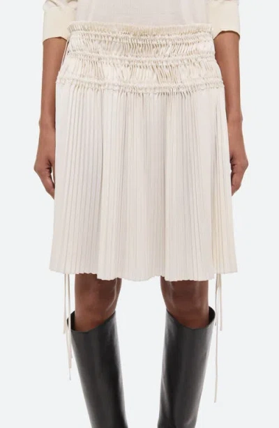 Helmut Lang Pleated Drawstring Waist Skirt