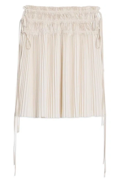 Helmut Lang Pleated Drawstring Waist Skirt