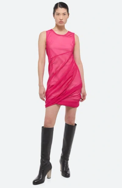 Helmut Lang Womens Gathered Above Knee Mini Dress