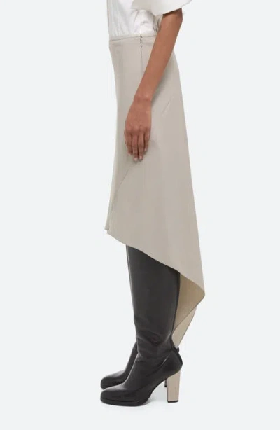 Helmut Lang Scarf Hem Virgin Wool Maxi Skirt