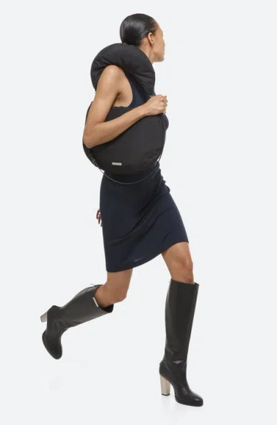 Helmut Lang Soft Ribbed Tank Dress In Blue