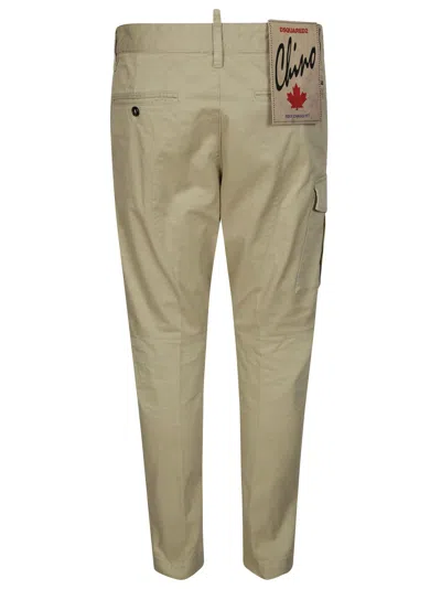 Dsquared2 Mens Green Sexy Slip-pocket Regular-fit Tapered-leg Stretch-cotton Trousers