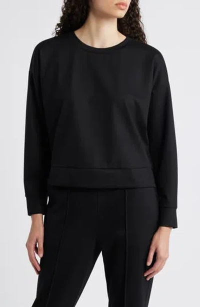 Eileen Fisher Crewneck Lightweight Ponte Sweatshirt