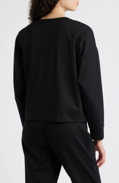 Eileen Fisher Crewneck Lightweight Ponte Sweatshirt