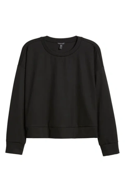 Eileen Fisher Crewneck Lightweight Ponte Sweatshirt