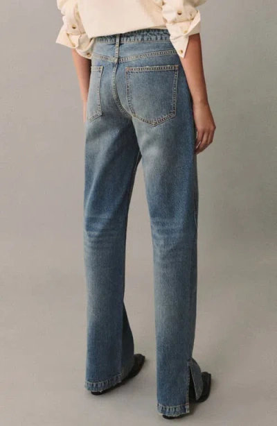 Mango Sequin Relaxed Fit Jeans