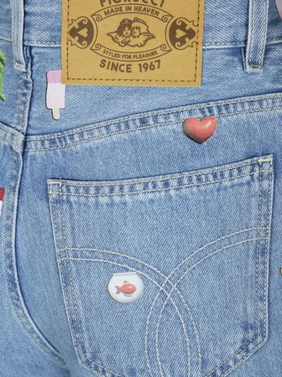 Fiorucci Charm-print Jeans
