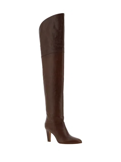 Chloé 85mm Eve Leather Over-the-knee Boots