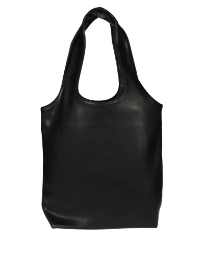 Apc A.p.c. Black Small Tote With Rounded Handle