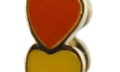 Rebl Rainbow Heart Hoop Earrings