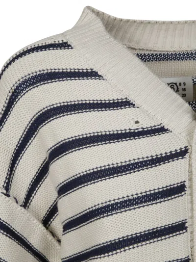 Mm6 Maison Margiela Mm6 By Maison Margiela Cropped Knit Cardigan With Button Closure In Multi