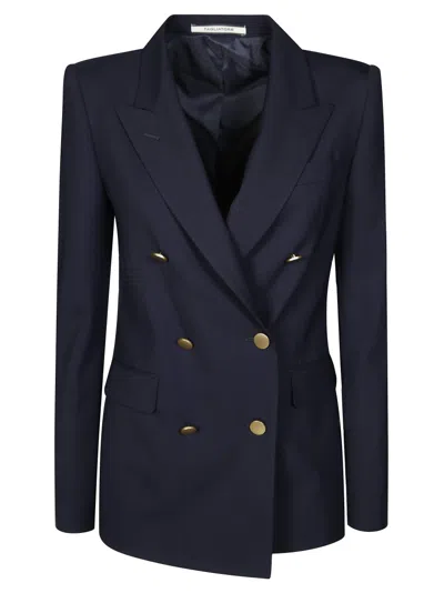Tagliatore Double-breasted Tailored Blazer With Central Vent