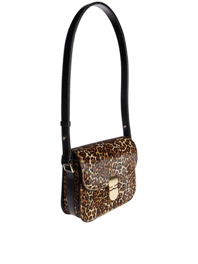 Apc A.p.c. Small Crossbody Bag With Flap Closure