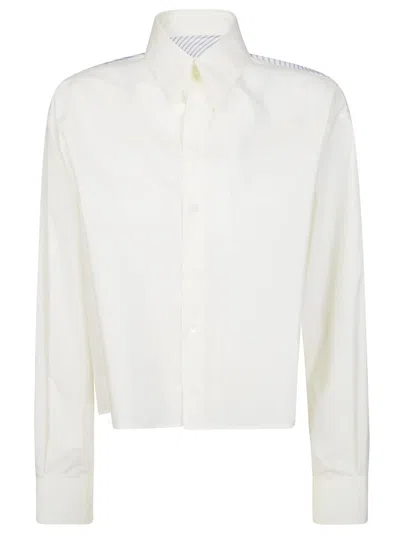 Mm6 Maison Margiela Mm6 By Maison Margiela Long Sleeve Shirt In White