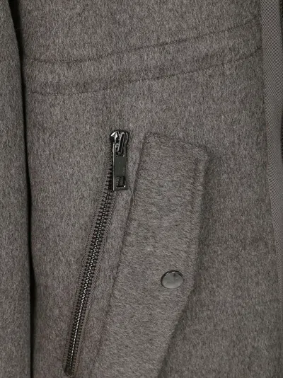 P.a.r.o.s.h Padded Cloth Parka In Gray