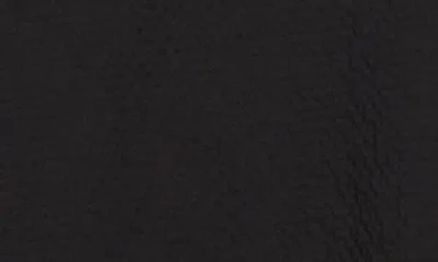 Calvin Klein Short Sleeve Seersucker Button-up Shirt In Black