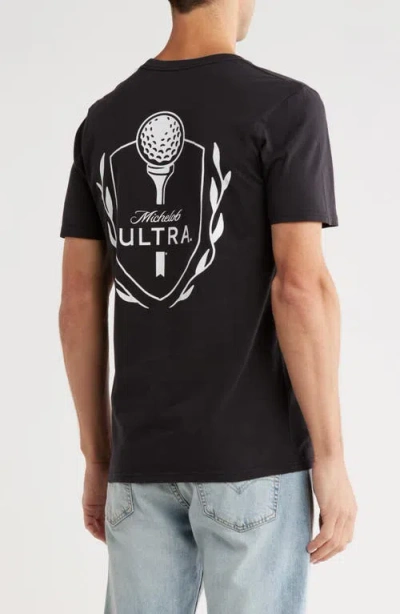 Goodie Two Sleeves Michelob Cotton Graphic T-shirt In Black