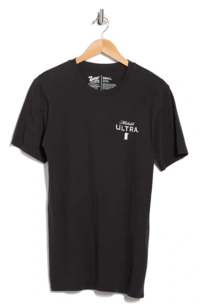 Goodie Two Sleeves Michelob Cotton Graphic T-shirt In Black