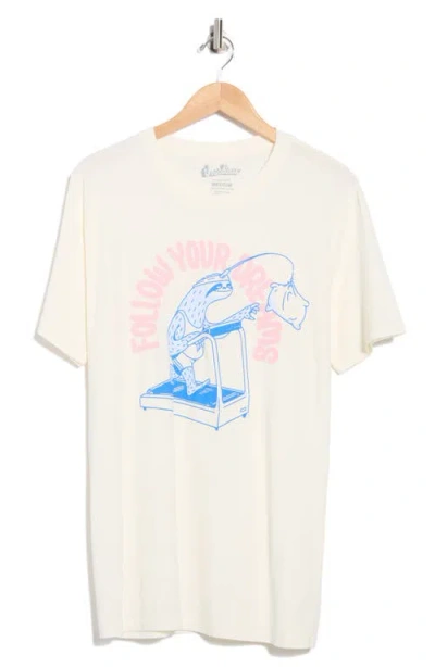 Goodie Two Sleeves Follow Your Dreams Graphic T-shirt In White