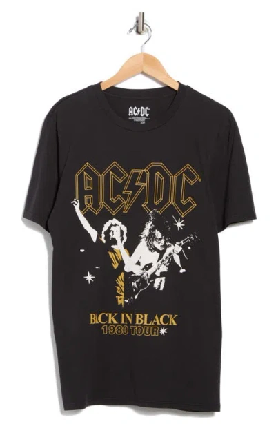 Goodie Two Sleeves Acdc Cotton Graphic T-shirt In Black