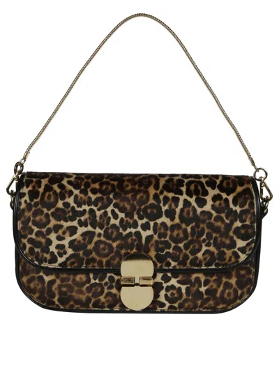 Apc A.p.c. Grace Leopard Printed Clutch Bag