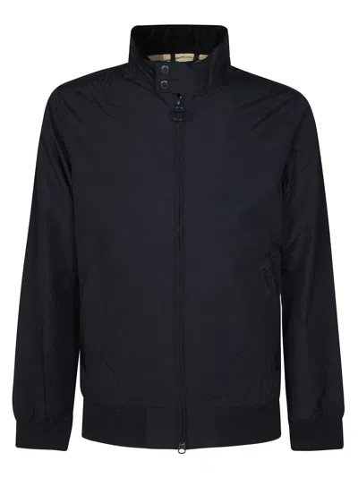 Barbour Zip-closure Bomber Jacket With Shirt Collar