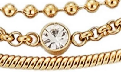Adornia 18k Gold Plated Layered Anklet