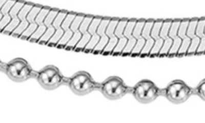 Adornia Double Chain Anklet