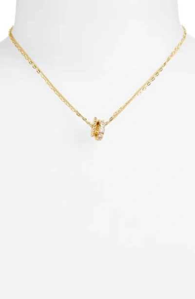 Leith Cubic Zirconia & Faux Pearl Rondelle Necklace Set