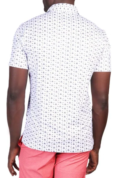 Tailorbyrd Golf Carts Performance Polo In White