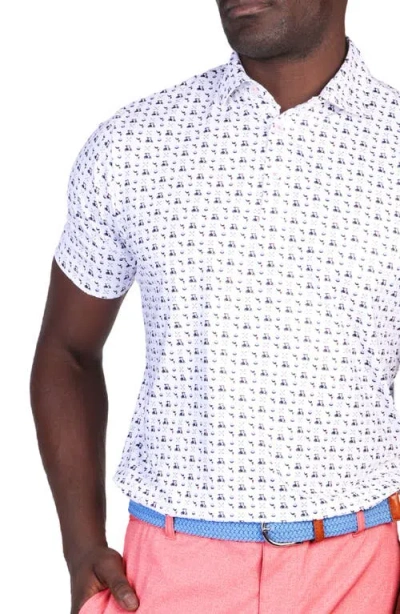 Tailorbyrd Golf Carts Performance Polo In White