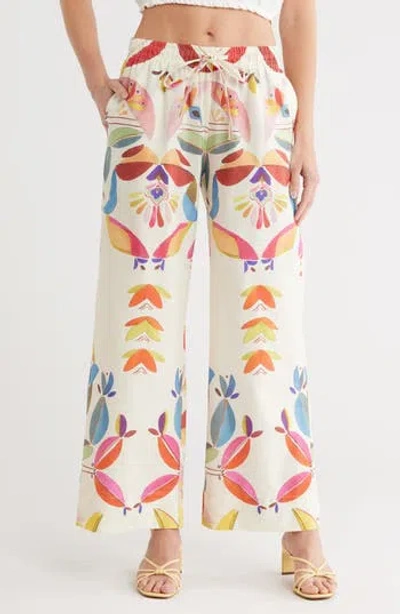 Industry Republic Clothing Leaf Print Cotton Pajama Pants