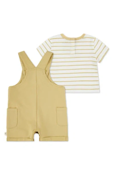 Huggies Print Organic Cotton T-shirt & Overalls Set In Yellow
