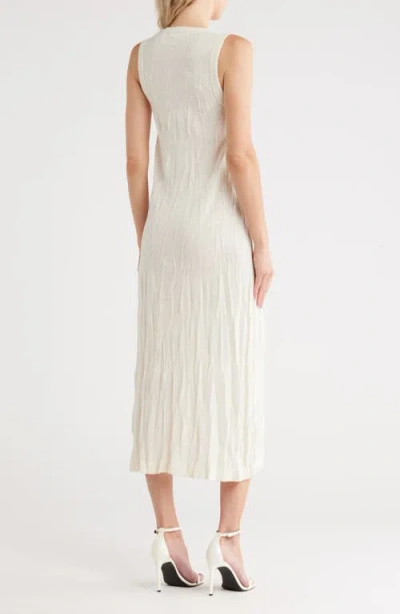 Helmut Lang Crush Sleeveless Knit Midi Dress
