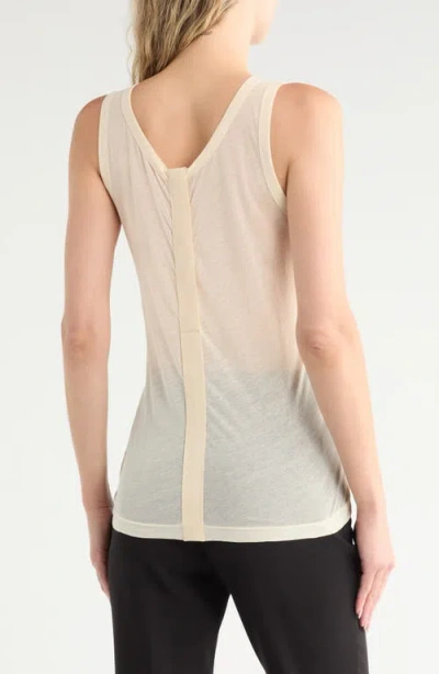 Helmut Lang Reversible Sheer Cotton Tank Top