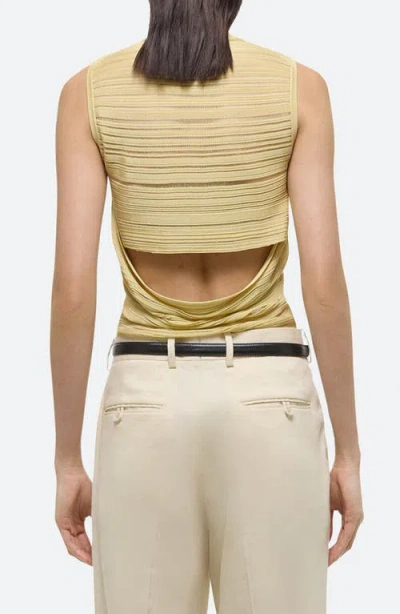 Helmut Lang Open Back Semisheer Sleeveless Sweater